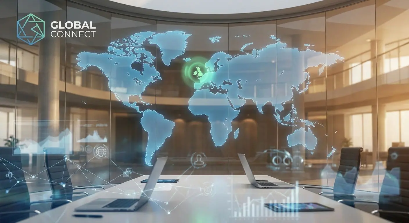 Global brand map with Ireland highlighted as a corporate region