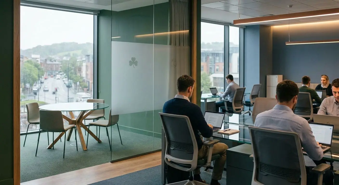 Modern corporate office space in Ireland for brand administration