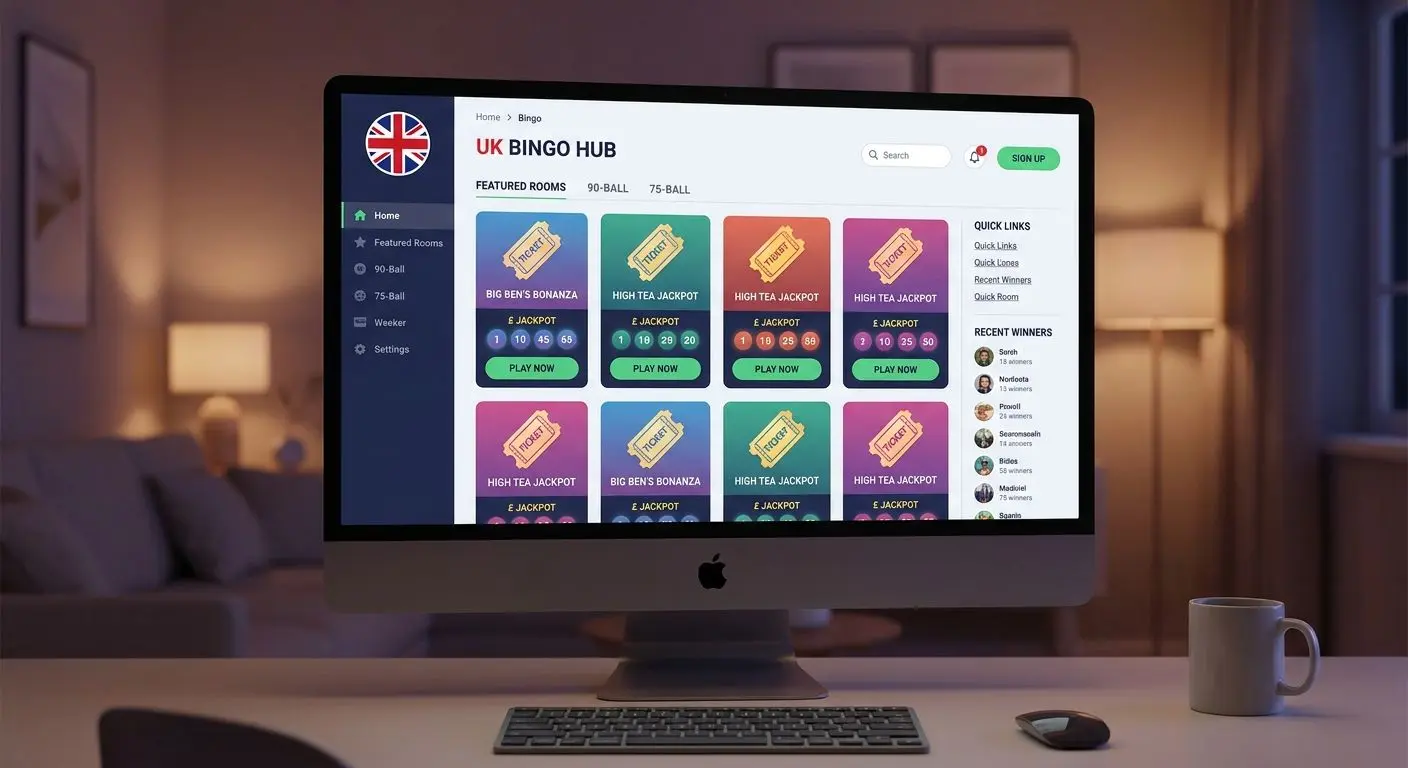 PlayOJO Bingo lobby overview PlayOJO Bingo lobby interface with room list and ticket options