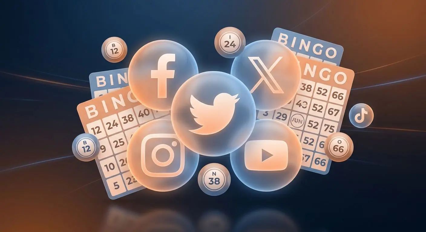 PlayOJO social media collage with bingo-themed visual elements