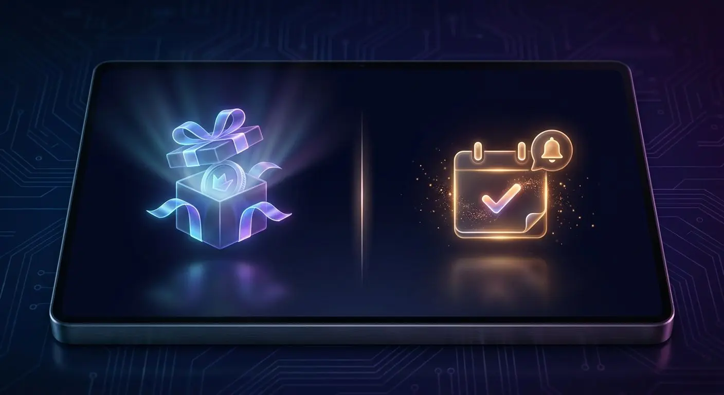 Visual comparison of welcome bonus and daily ongoing offer icons