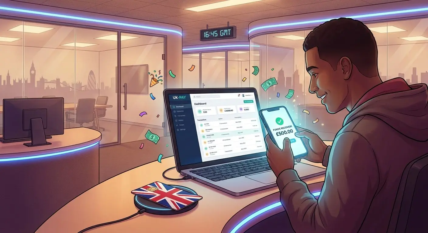 First successful withdrawal shown on card and wallet interface