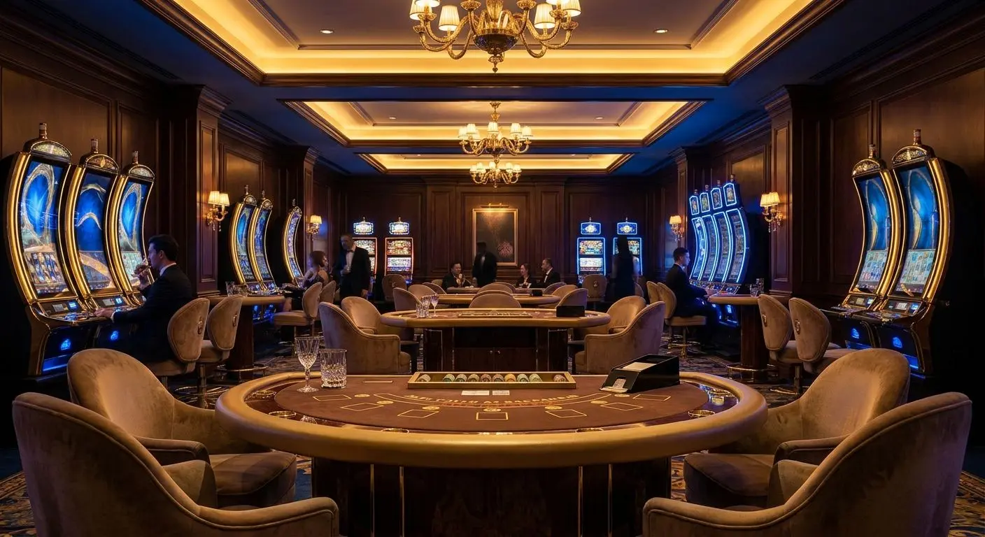 High-limit slots and premium gaming tables in a VIP-style setting