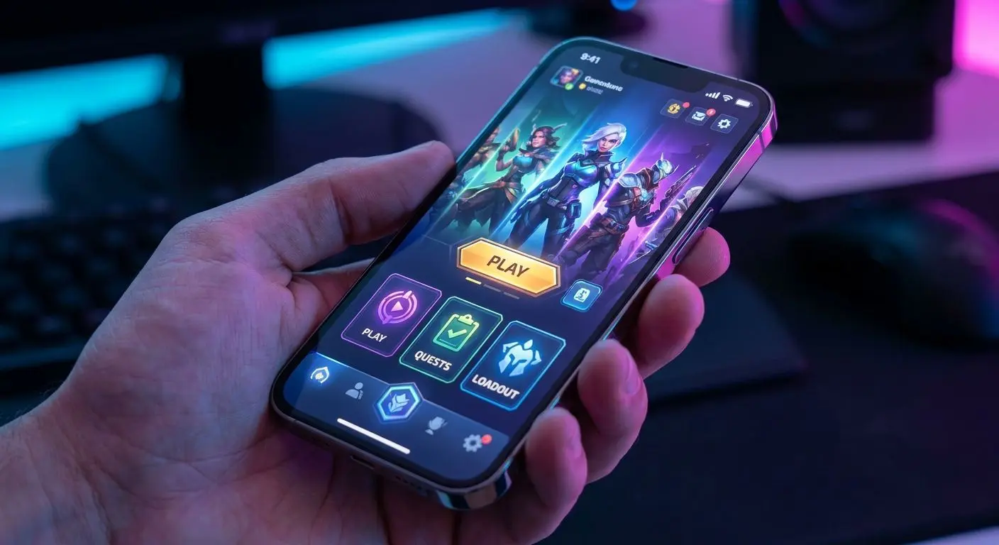 Smartphone showing mobile PlayOJO-style interface