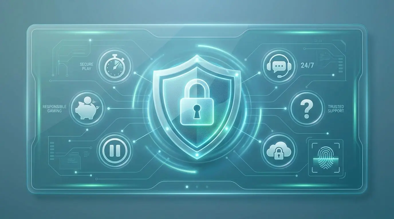 Security and responsible gaming themed visual
