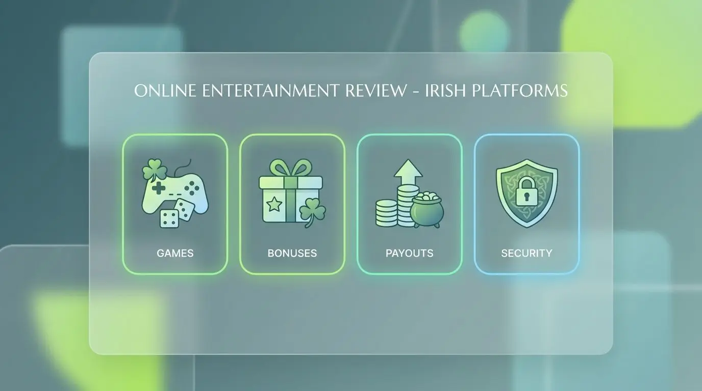 PlayOJO At a Glance for Ireland Infographic of key PlayOJO review points for Irish players