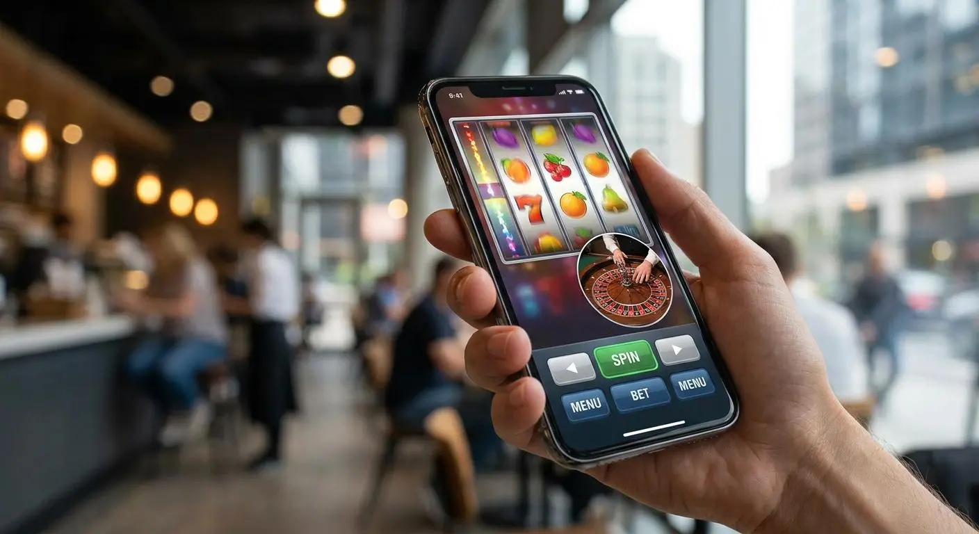 Fast mobile gameplay shown on a smartphone screen