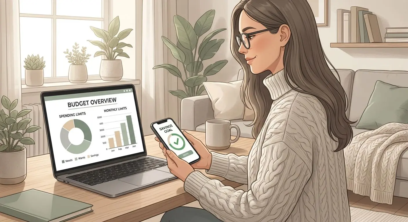 Responsible gaming and withdrawal behaviour Player reviewing budget and limits after a withdrawal
